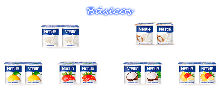Yogures nestl basicos x4