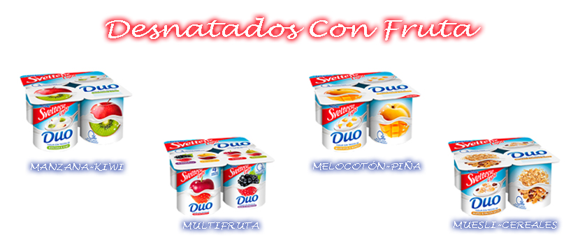 desnatados con fruta