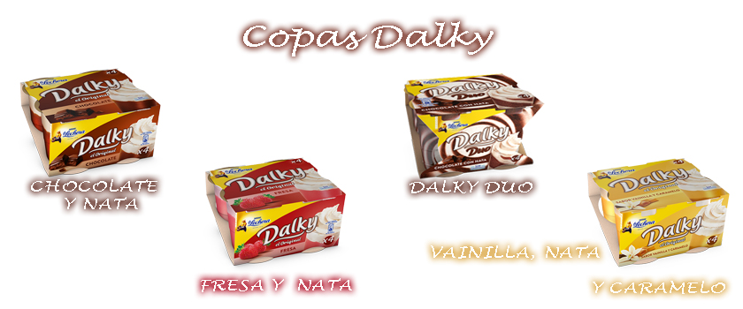 copas de chocolate dalky