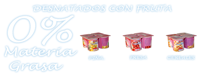 Desnatados con fruta kalise